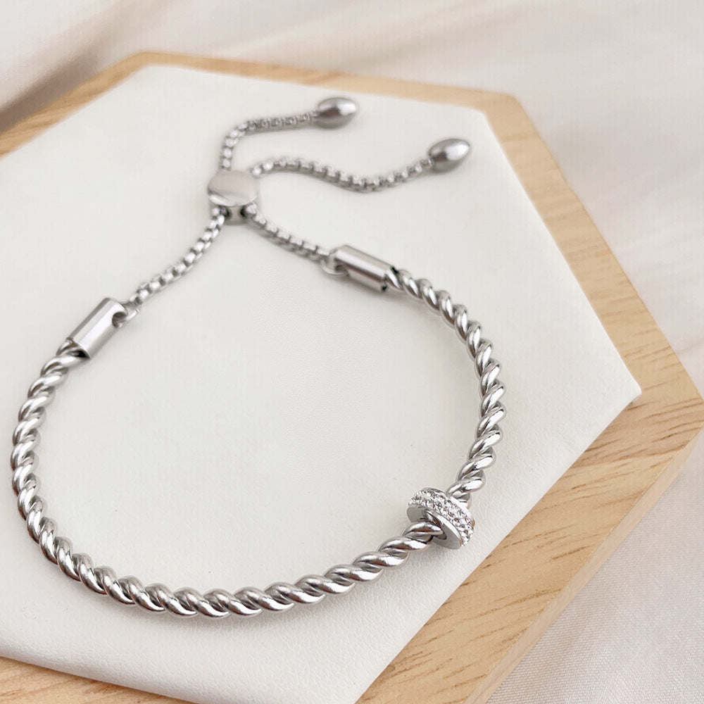 Titanium Steel Fried Dough Twists Bracelet: A Symbol of Timeless Elegance