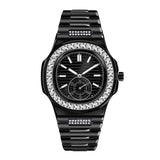 Mens Fashion Alloy  Luxury Brand Diamond Gifts Watches - Minihomy