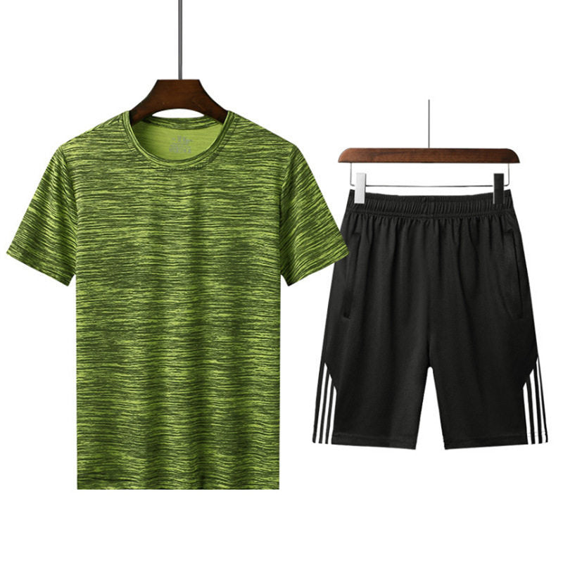 Summer fitness suit sport T-shirt shorts running suit man