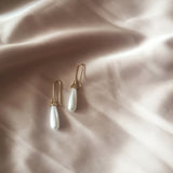 Waterdrop Pearl Simple Personality Earrings - Long 4.5cm/1cm, Short 4cm/1.2cm