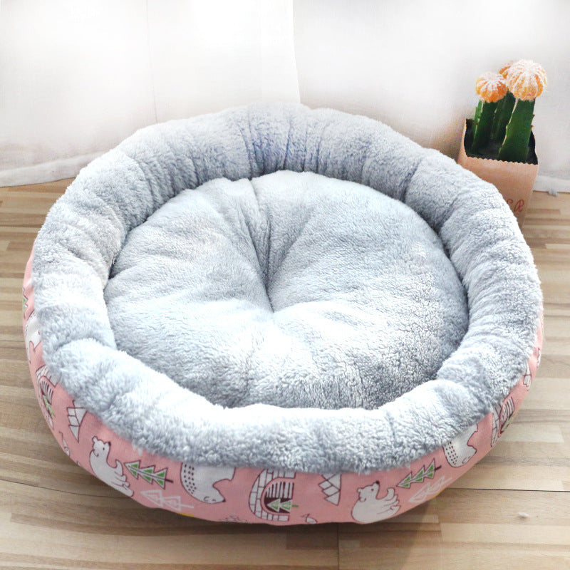 Dog And Cat Litter Padded With Round Cotton - Minihomy