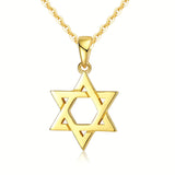 S925 Silver Hexagram Necklace Pendant