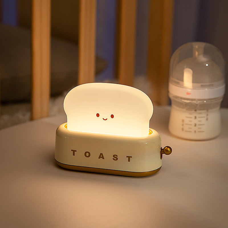 Funny LED Bread Maker Night Light - USB Charging, Dimmable, Timer, Kids Room Lamp