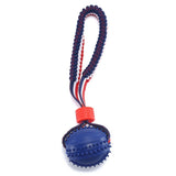 Interactive Dog Toy Ball - Teether with Rope for Chewing, Training & Fun