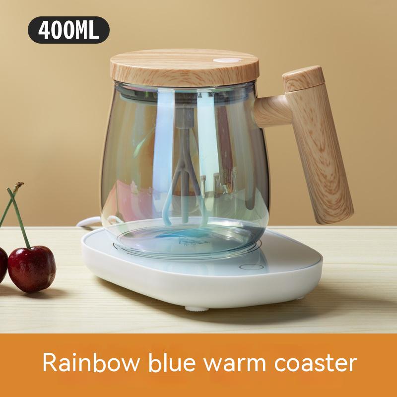 High-Speed Self-Stirring Coffee Mug - 400ML Electric Mixing Glass Cup