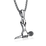 Microphone Rock Hip Hop Necklace