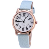 Women Simple Dial Wristwatches Casual Fashion Luxury Leather Strap Quartz Watches Clock Relogio Feminino