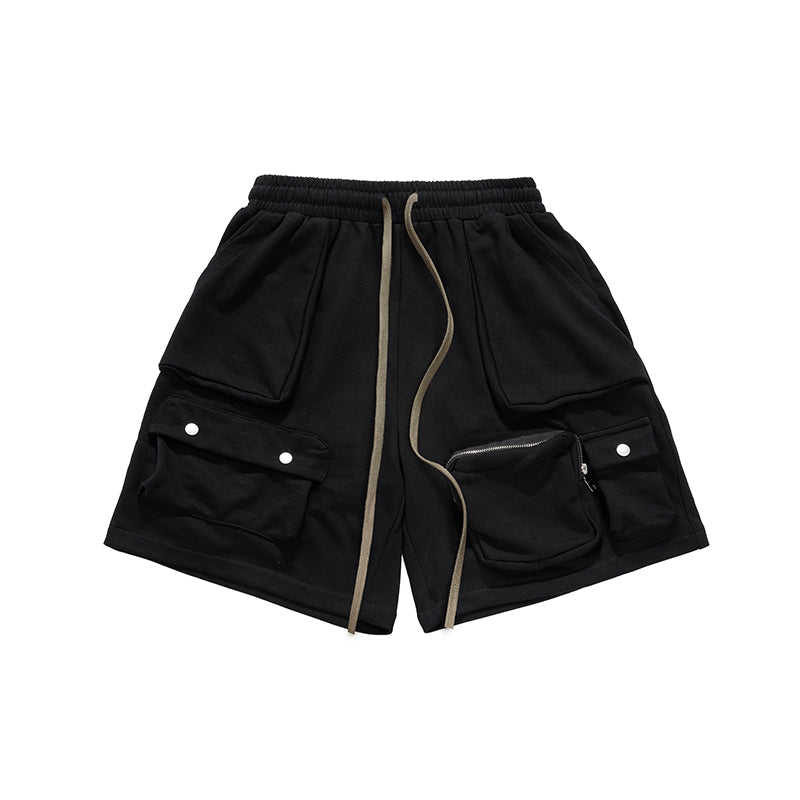 High Street Multi-Pocket Casual Loose Shorts