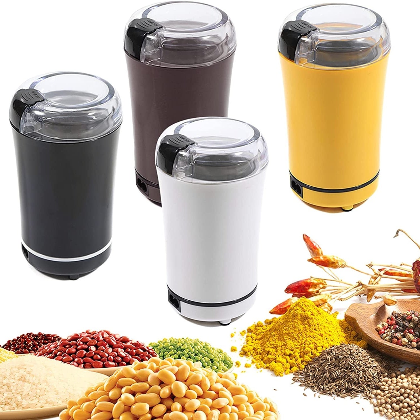 Portable Electric Coffee Grinder: Grind Beans, Herbs, Spices, Nuts & More - Minihomy