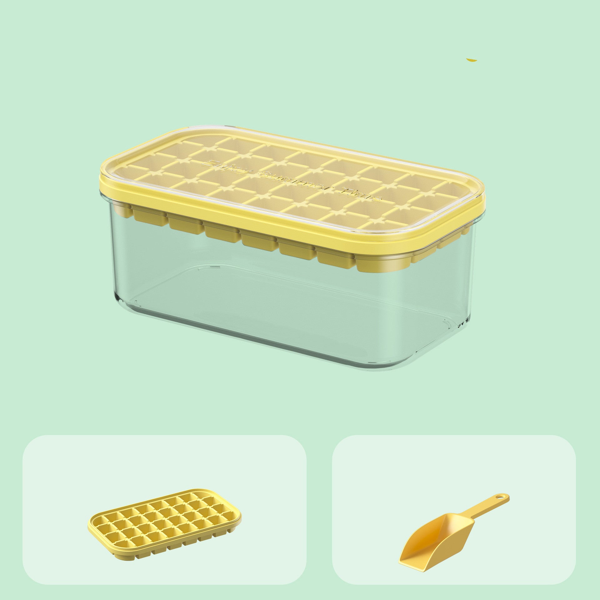 Silicone Ice Lattice Mold With Cover Portable