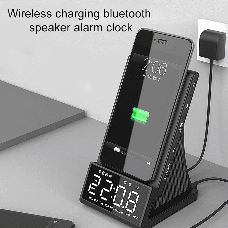 Bluetooth Speaker Phone Charging Speaker Alarm Clock Radio