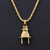 Creative Personality Alloy Lightning Plug Pendant Necklace - Minihomy