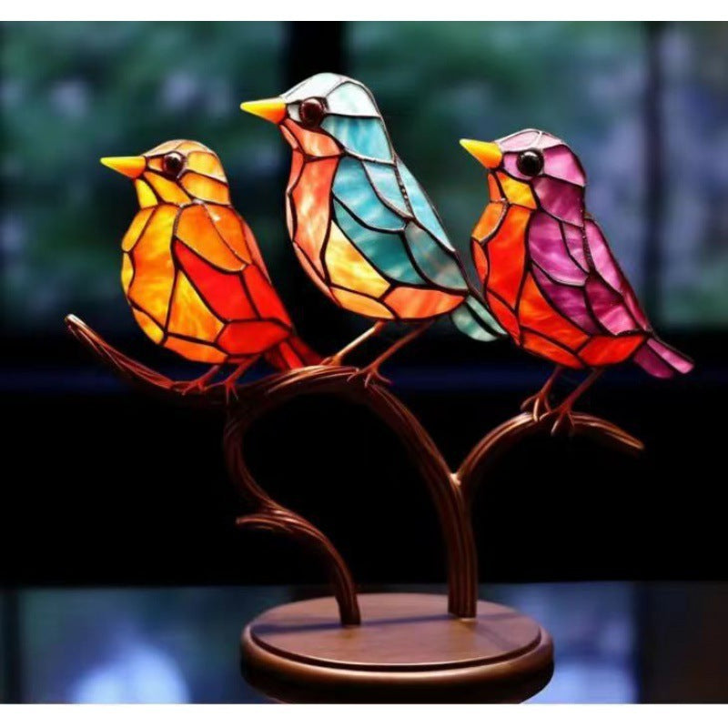 Bird Branch Desktop Ornaments - Home Decor for Bird Lovers