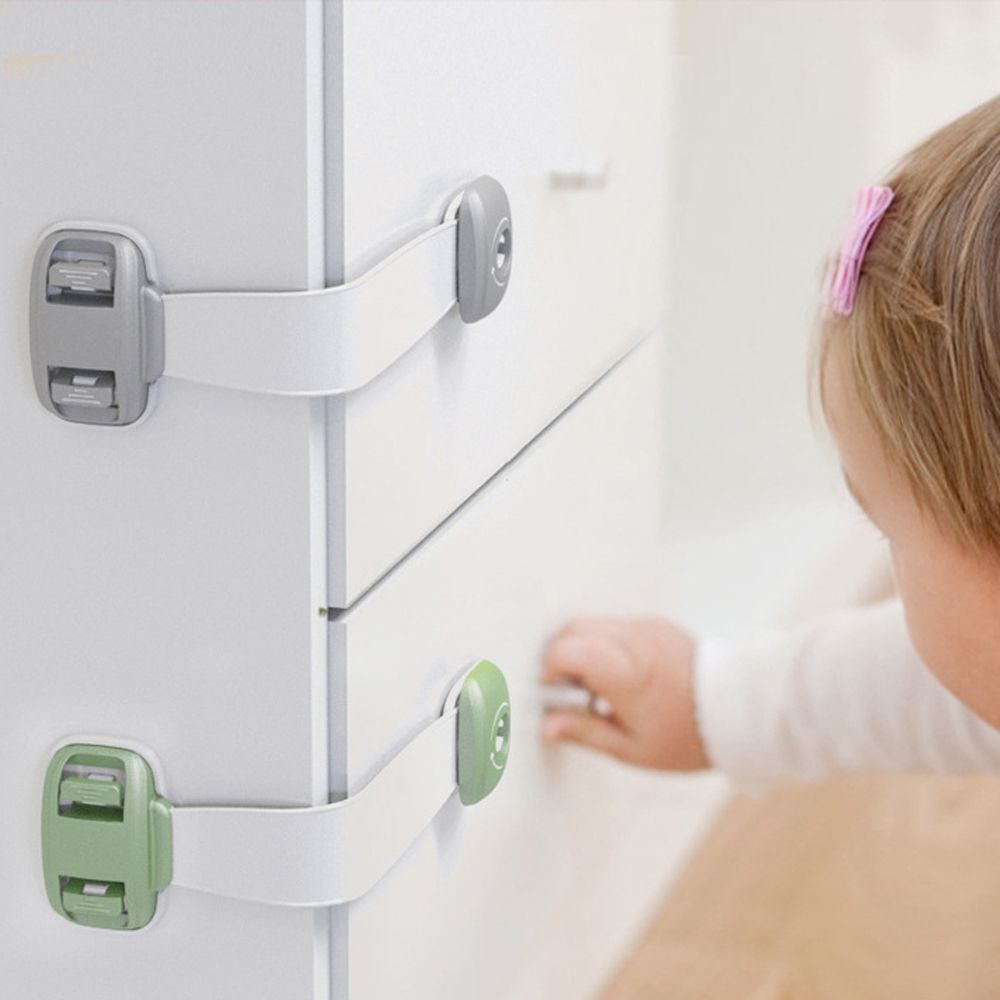 Home Baby Safety Protection Lock - Anti-Clip Hand Door Closet Cabinet Locks for Fridge, Drawer, and Box - Minihomy