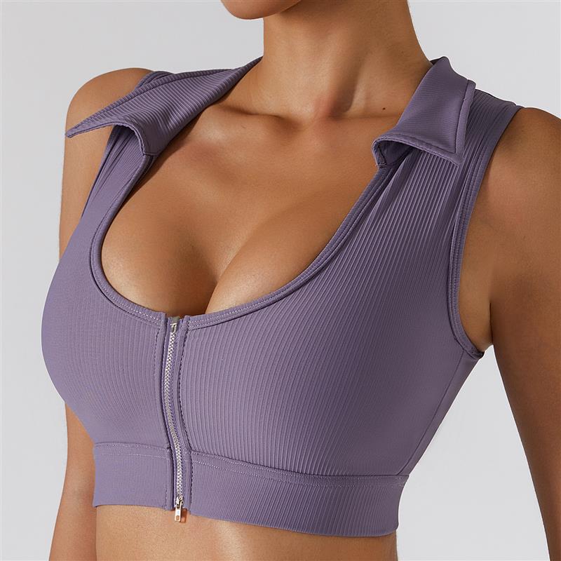 With Zipper Gym Set Fitness Clothing Women Sports