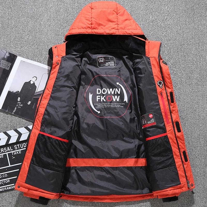 Men's Warm Hooded Thick Puffer Jacket Coat - Minihomy