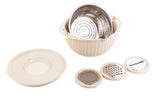 Kitchen Fruit Tray - Removable Double Layer Draining Basket with Rotating Design - Minihomy