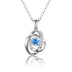 Female 925 Silver Ocean Heart Necklace - Minihomy