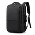 Men's Solid Color Business Lightweight Expansion Computer Backpack - Minihomy