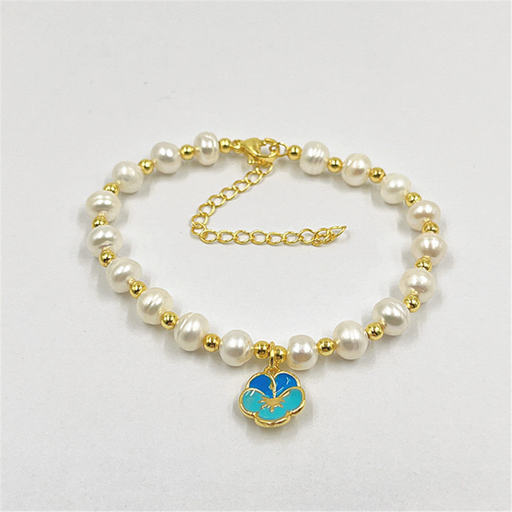 Women's Irregular Shaped Baroque Style Freshwater Pearl Bracelet