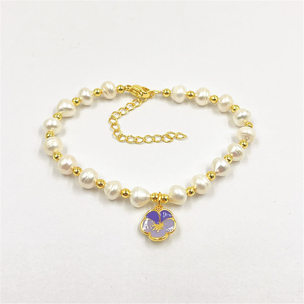 Women's Irregular Shaped Baroque Style Freshwater Pearl Bracelet