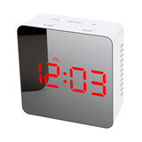 LED Digital Mirror Desktop Creativity Makeup Mirror Alarm Clock - Minihomy