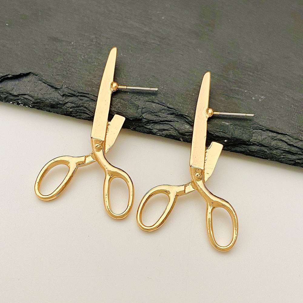 Creative Jewelry Retro Scissors Ear Studs for Women - Minihomy