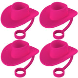 Style Straw Covers Cap - Novelty Cowboy Hat Shaped Toppers