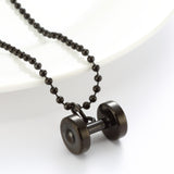 Single Piece Dumbbell Necklace Key Body Pendant: Stay Fit, Stay Stylish