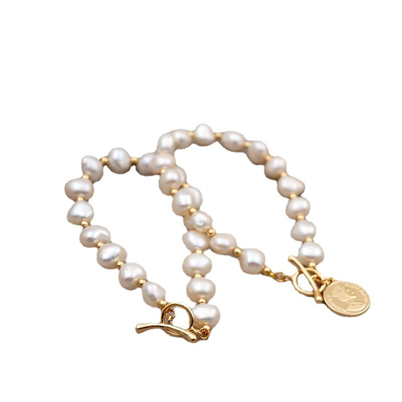 Freshwater Pearl Bracelet Female 14k Real Gold - Minihomy