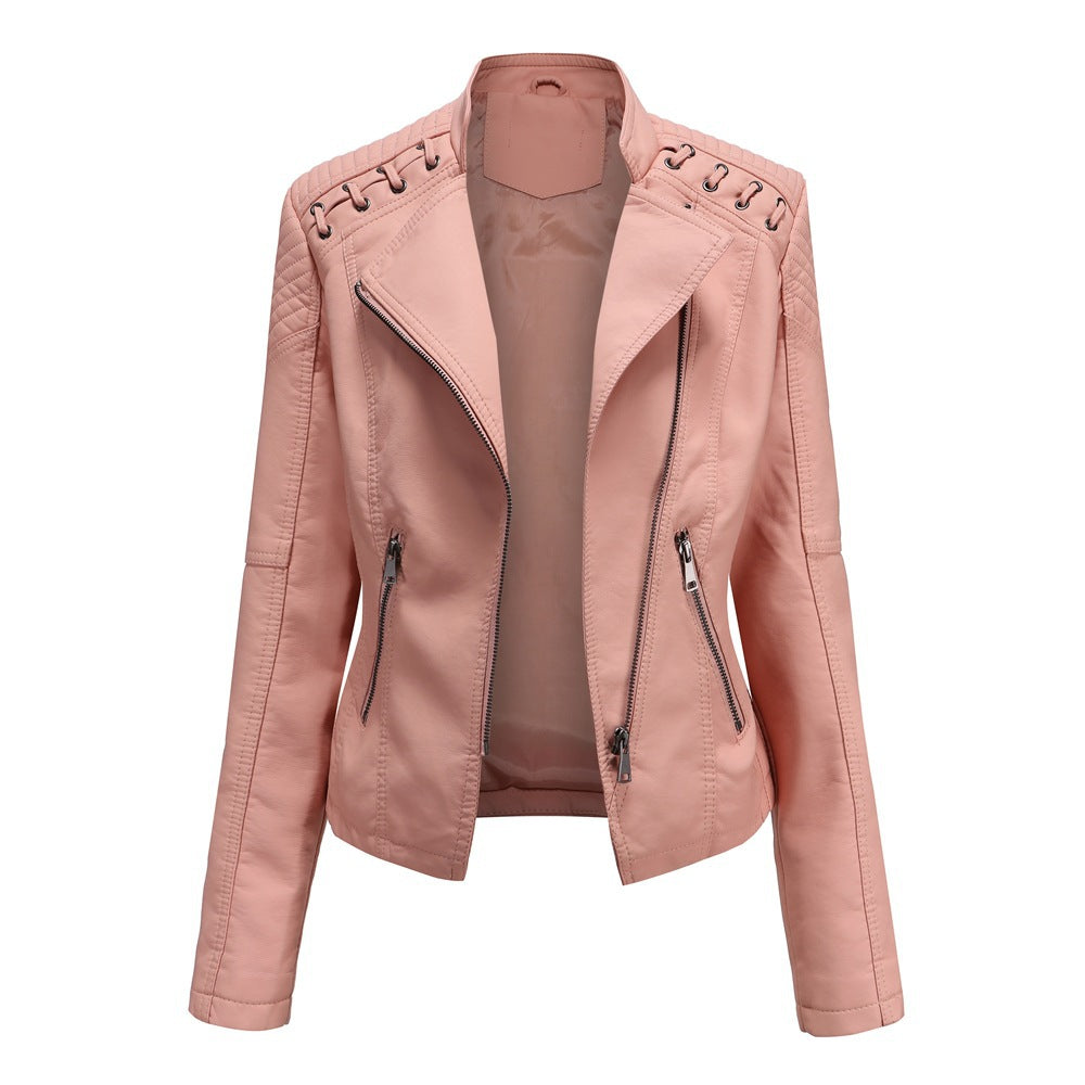 Youth European And American Women's Clothing Leather Short Jacket