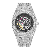 Full Diamond Hip Hop Party Automatic Hollowing Mechanical Watch