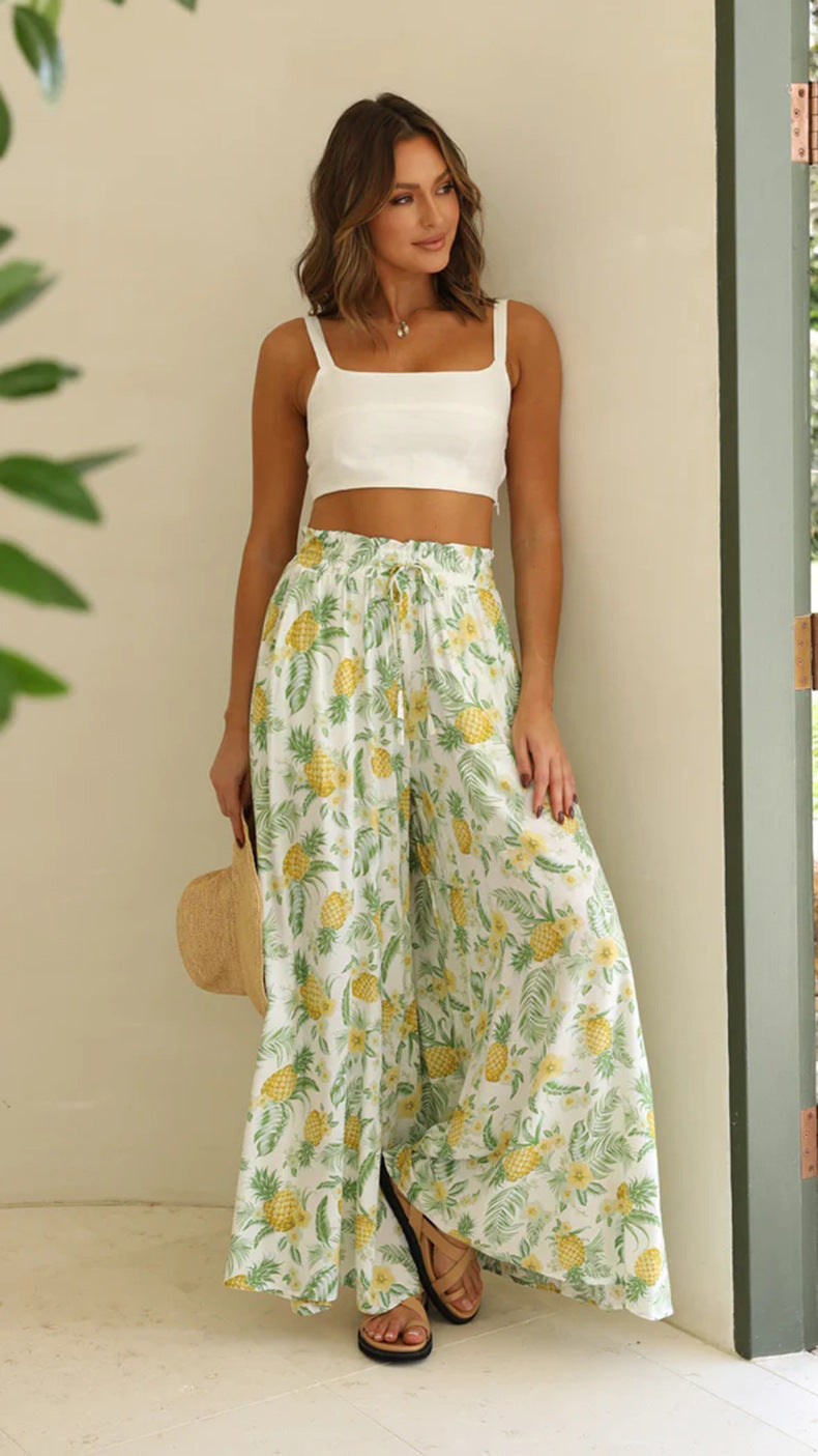 Spring and Summer Casual Wide-Leg Popular Loose Casual Trousers