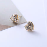 Titanium Steel Small Ear Studs: Simple Retro Minority Light Luxury Temperament Earrings For Women