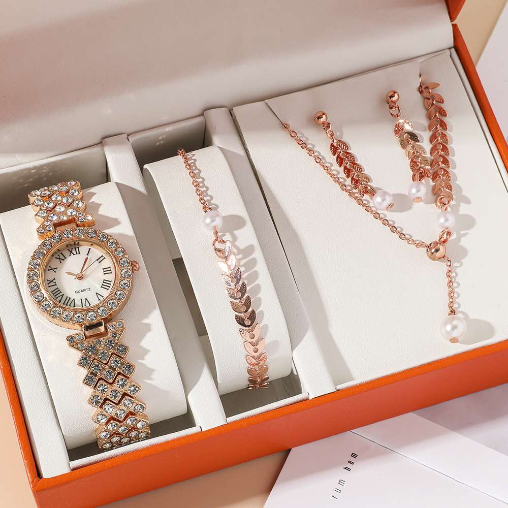 Diamond Women Watches Luxury Fashion Rhinestone Quartz Bracelet Wrist Watch For Women - Minihomy