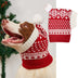 Christmas Atmosphere Love Snowflake Elk Printing Knitted Warm Pet Dog Cat Fur Ball Hat - Minihomy