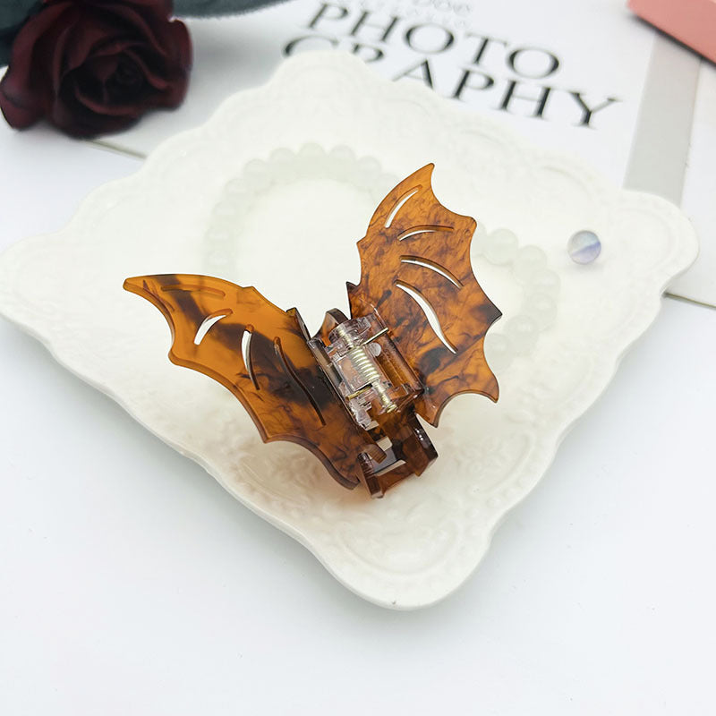 Bat Barrettes Halloween Funny Girl