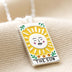 Colorful Oil Necklace Tarot Square Pendant - Minihomy