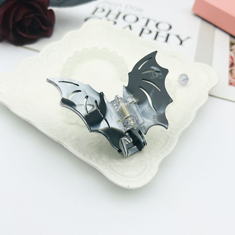 Bat Barrettes Halloween Funny Girl