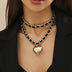 Big Love Double-layer Chains Necklace - Street Punk Style Fashion Jewelry for Women - Minihomy