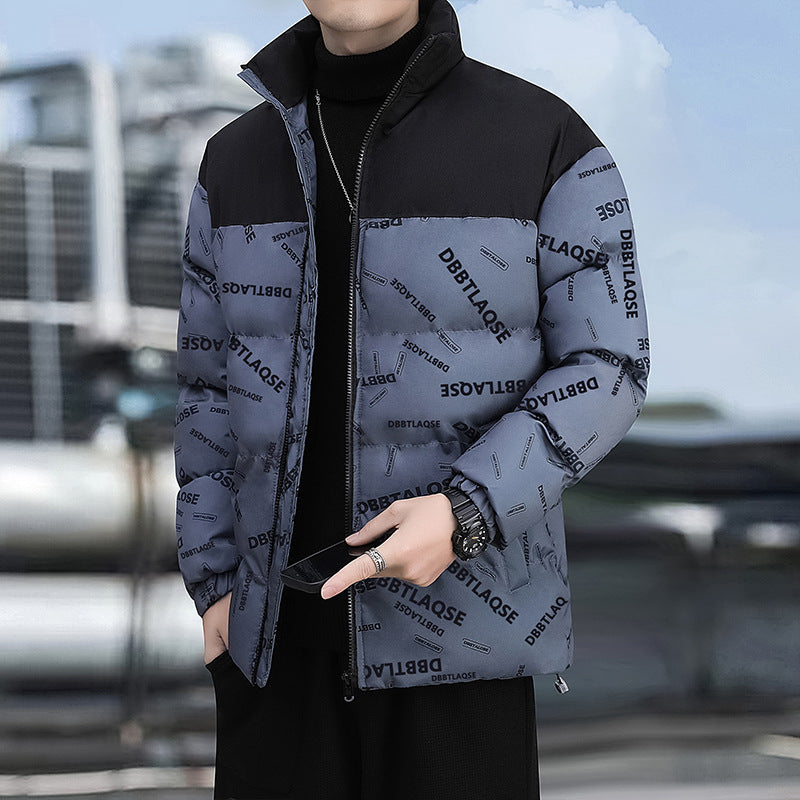 Winter Down Cotton-padded Coat - Printing