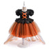 Halloween Girls' Witch Performance Costume Party Dress - Minihomy