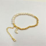 Women's Irregular Shaped Baroque Style Freshwater Pearl Bracelet