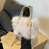 Soft Plush One-shoulder Crossbody Bag