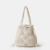 Ins Hand-Woven Cotton Bucket Bag - Minihomy