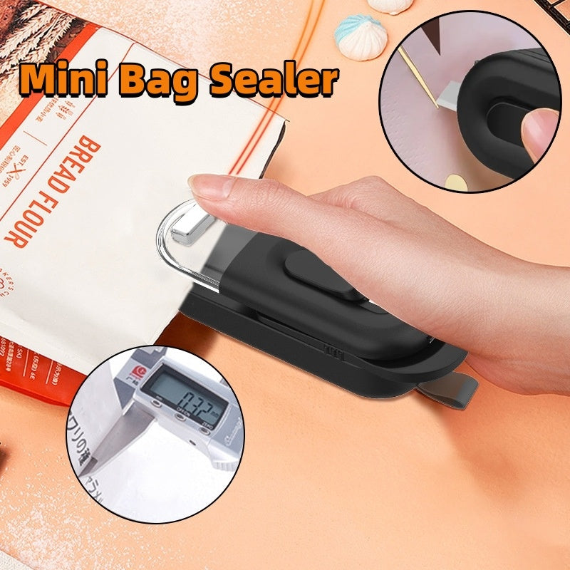 Multi-Functional Handheld Portable Food Storage Bag Sealer Bag Resealer Heat Sealer Battery Powered Kitchen Gadgets - Minihomy