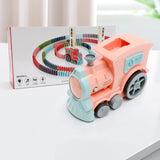 Domino Train Toys - Automatic Release Electric Building Blocks Train Toy