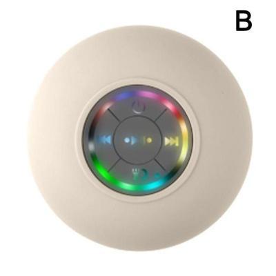 Big Suction Cup Waterproof Bluetooth Speaker LED Light Emitting - Minihomy