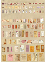 Retro Literary Hand Account DIY Material Stickers 200 Sheets Into 4 Styles