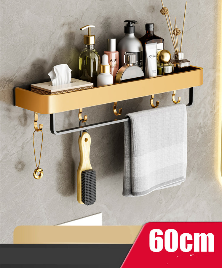 Bathroom Perforated Towel Storage Rack - Minihomy